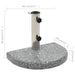 Parasol Base Granite 10 Kg Curved Grey Apblk