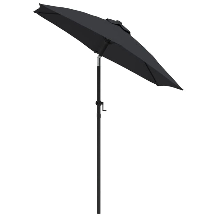 Parasol Black 200x211 Cm Aluminium Aixob