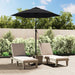 Parasol Black 200x211 Cm Aluminium Aixob