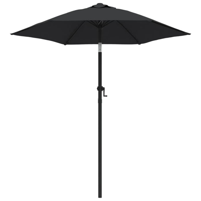 Parasol Black 200x211 Cm Aluminium Aixob