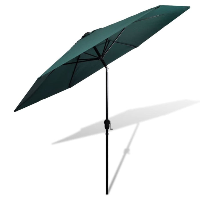 Parasol Green 3m Steel Pole Abilk