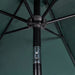 Parasol Green 3m Steel Pole Abilk