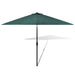 Parasol Green 3m Steel Pole Abilk