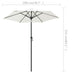 Parasol Sand White 200x211 Cm Aluminium Aixba