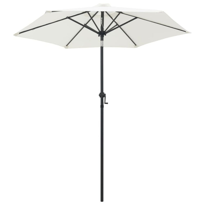 Parasol Sand White 200x211 Cm Aluminium Aixba