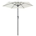 Parasol Sand White 200x211 Cm Aluminium Aixba