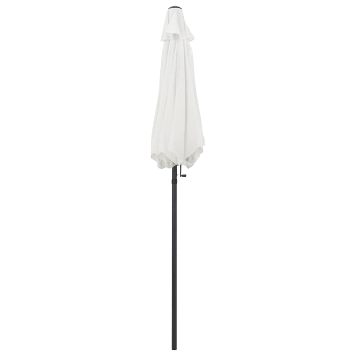 Parasol Sand White 200x211 Cm Aluminium Aixba