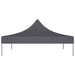 Party Tent Roof 2x2 m Anthracite 270 G/m² Topttn