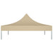 Party Tent Roof 2x2 m Beige 270 G/m² Toptab