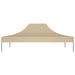 Party Tent Roof 4.5x3 m Beige 270 G/m² Toptll