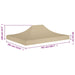 Party Tent Roof 4.5x3 m Beige 270 G/m² Toptll