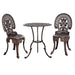 3pc Patio Furniture Outdoor Bistro Set Dining Chairs