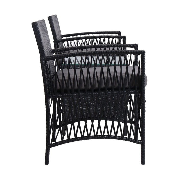 Patio Furniture Outdoor Bistro Set Dining Chairs Setting 3