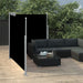 Patio Retractable Double Side Awning 170x600 Cm Black Anall