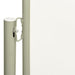 Patio Retractable Side Awning 117x300 Cm Cream Toinxi