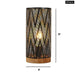 Fan Pattern Hollow Warm Light Table Lamps For Wedding Home