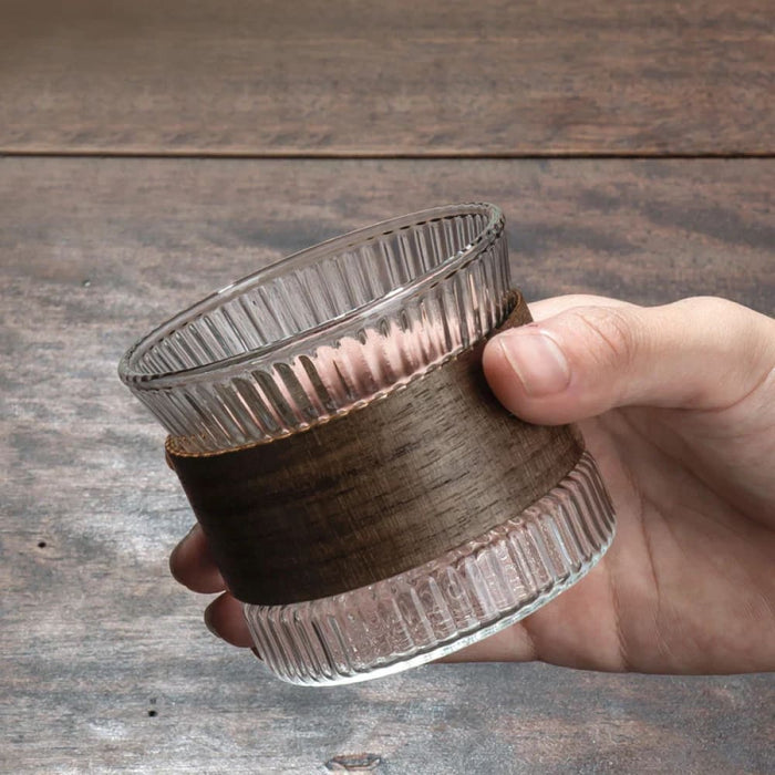 Patterned Glass Cup For Coffee And Tea Set