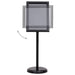 A3 Pedestal Poster Stand Black Aluminium Alloy Poxbl