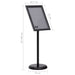 A3 Pedestal Poster Stand Black Aluminium Alloy Poxbl