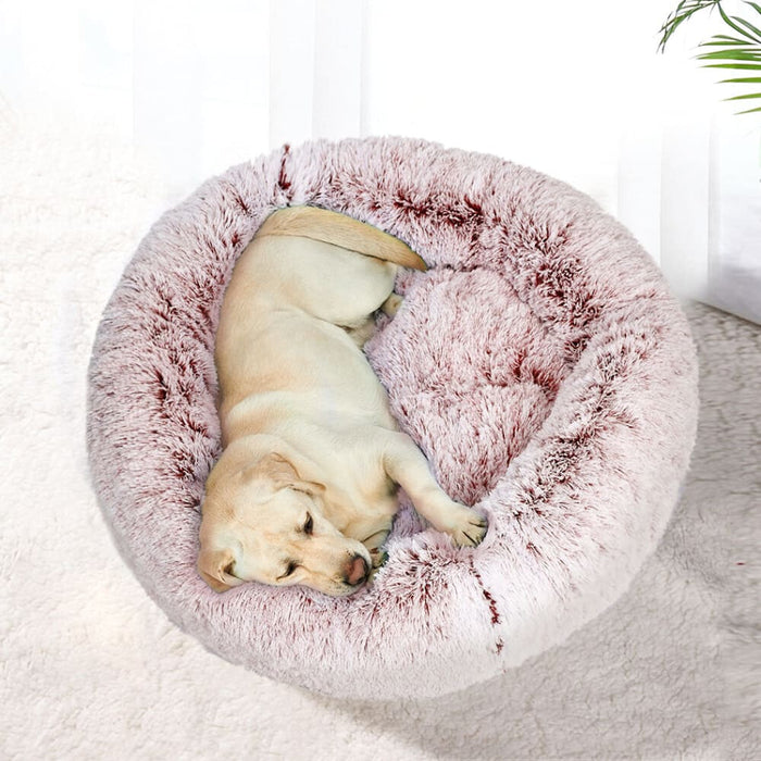 Goslash Picks Pet Bed Cat Dog Donut Nest Calming Mat Soft