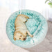 Pet Bed Cat Dog Donut Nest Calming Mat Soft Plush Kennel