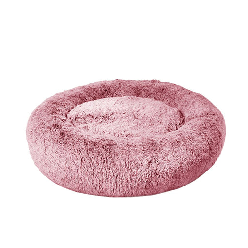 Pet Bed Memory Foam Dog Donut Pink X-large