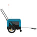 Pet Bike Trailer Blue And Black Oxford Fabric Iron Ktktx