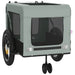 Pet Bike Trailer Grey And Black Oxford Fabric Iron Ktktb