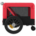 Pet Bike Trailer Red And Black Oxford Fabric Iron Ktkxk