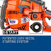Petrol Commercial Chainsaw 22 Bar E-start Tree Pruning