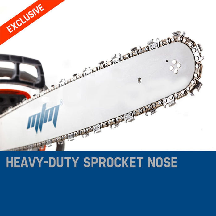 Petrol Commercial Chainsaw 22 Bar E-start Tree Pruning