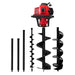 Petrol Post Hole Digger Drill Borer Fence Extension Augers