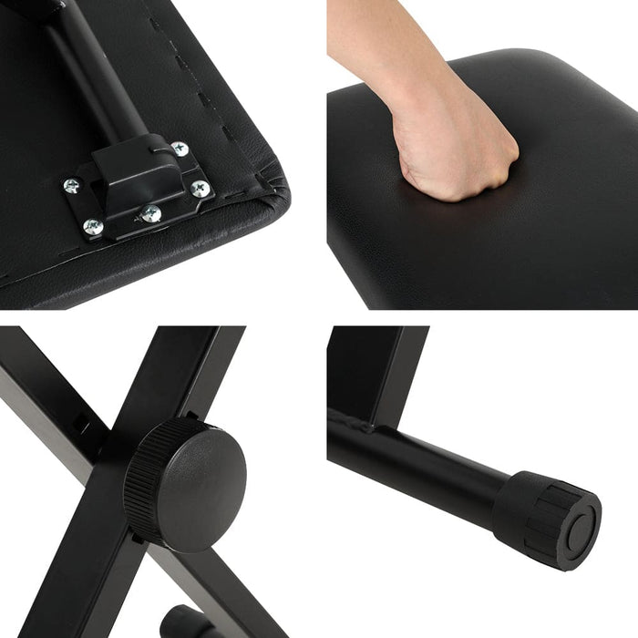 Goslash Picks Piano Stool Adjustable Height Keyboard Seat