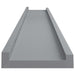 Picture Frame Ledge Shelves 2 Pcs Grey Mdf Txtktl