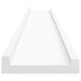 Picture Frame Ledge Shelves 2 Pcs White Mdf Txtktb