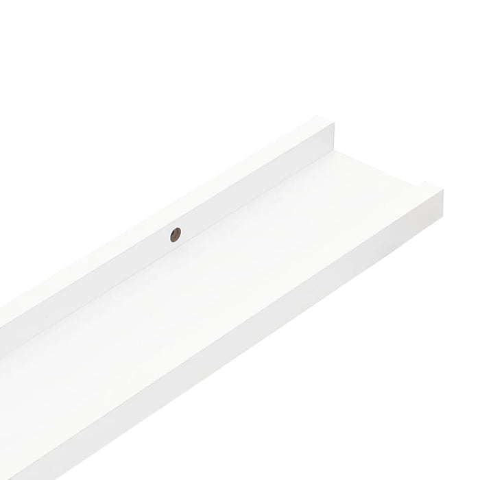 Picture Frame Ledge Shelves 2 Pcs White Mdf Txtkxk