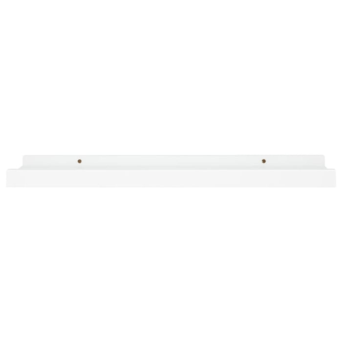 Picture Frame Ledge Shelves 2 Pcs White Mdf Txtkxn