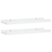 Picture Frame Ledge Shelves 2 Pcs White Mdf Txtkxn