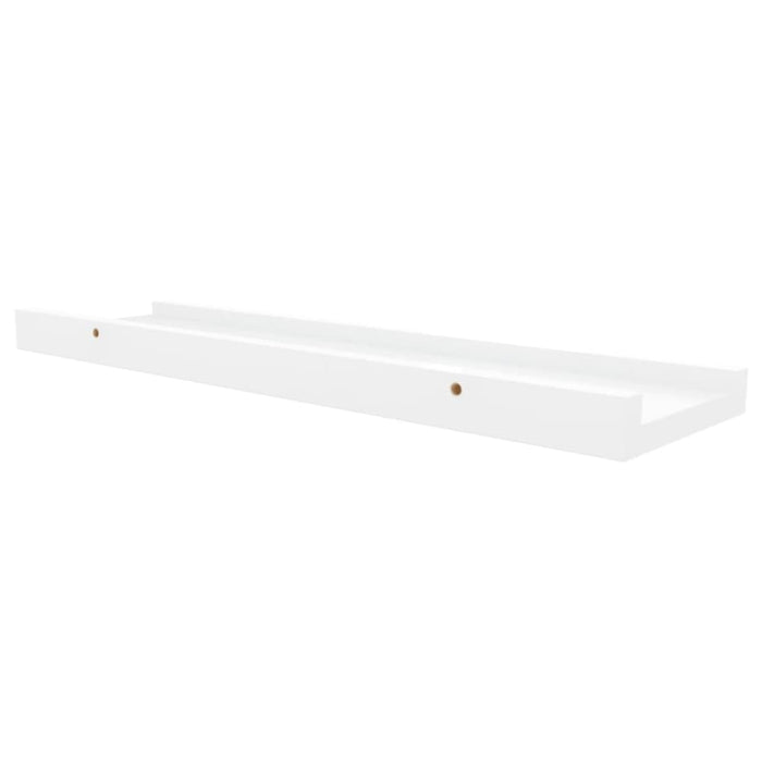 Picture Frame Ledge Shelves 2 Pcs White Mdf Txtkxn