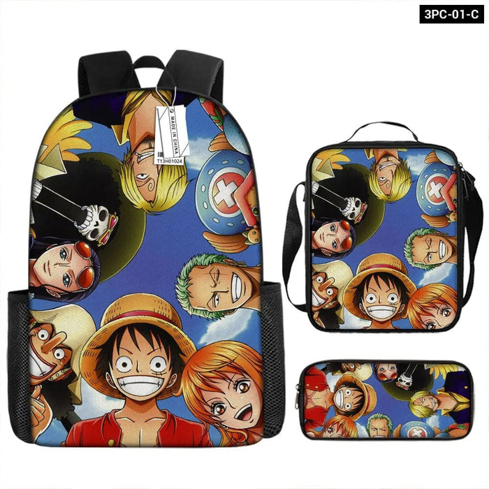 One Piece Luffy Schoolbag Set