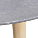 Two Piece Side Table/coffee Table Set 55 Cm&44 Cm Concrete