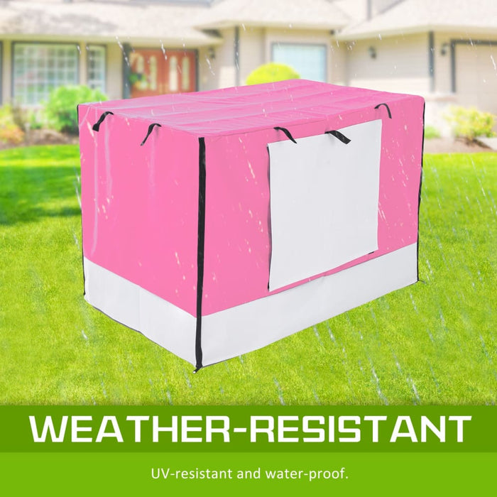 Pink Cage Cover Enclosure For Wire Dog Crate 48in