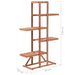 Plant Stand Cedar Wood 86x36x139 Cm Xalatx