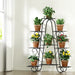 Goslash Picks Plant Stand Outdoor Indoor Metal Flower Pots