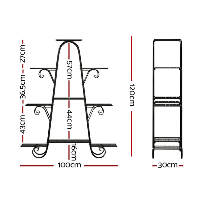 Goslash Picks Plant Stand Outdoor Indoor Metal Flower Pots