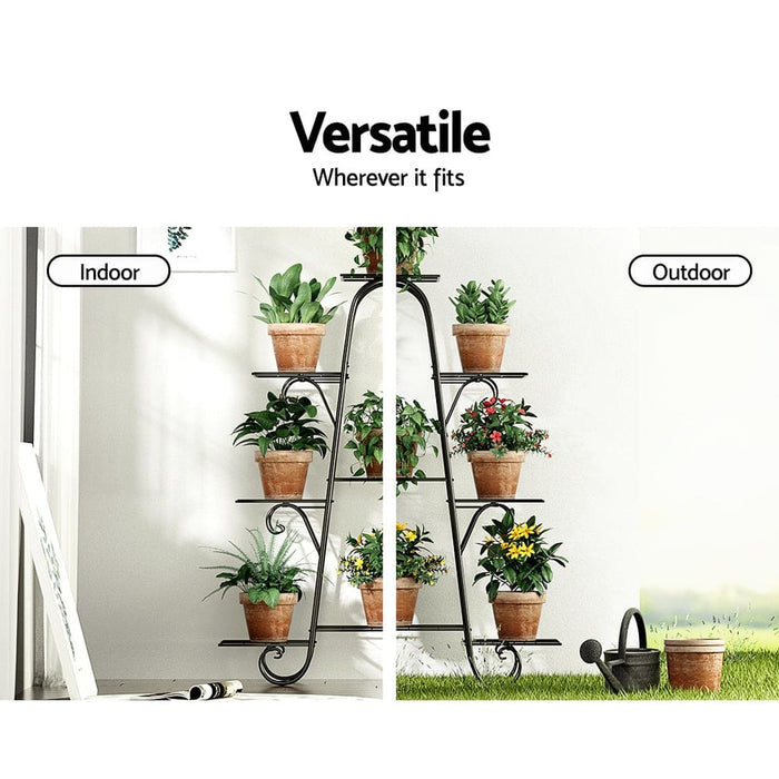 Goslash Picks Plant Stand Outdoor Indoor Metal Flower Pots