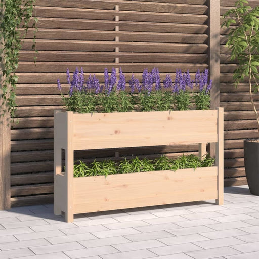 Planter 112x25x66 Cm Solid Wood Pine Nxtkxi