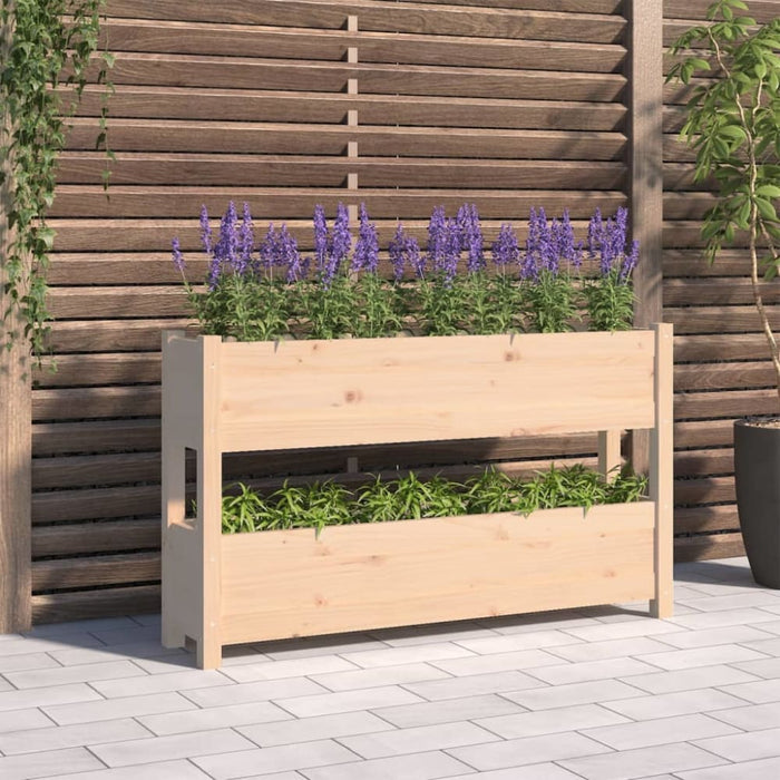 Planter 112x25x66 Cm Solid Wood Pine Nxtkxi