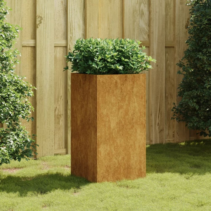 Planter 40x40x80 Cm Corten Steel Nxapxa