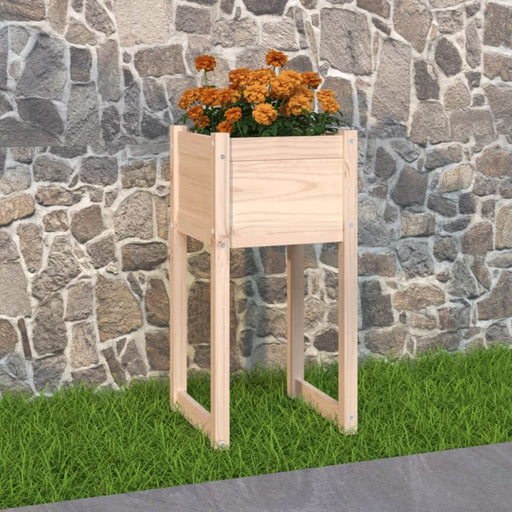 Planter 40x40x81 Cm Solid Wood Pine Nxxoxx